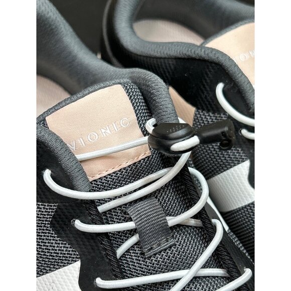 Vionic Womens Black & Peach Athletic Sneakers Size 8 Lightweight Mesh Comfort Sh - Picture 4 of 9